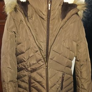 EUC full length down storm coat Jones NY size medium